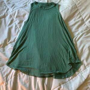 Green turtleneck tank top